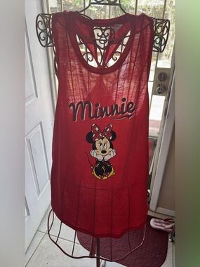 Disney Minnie Mouse Red Graphic Sleep Tank